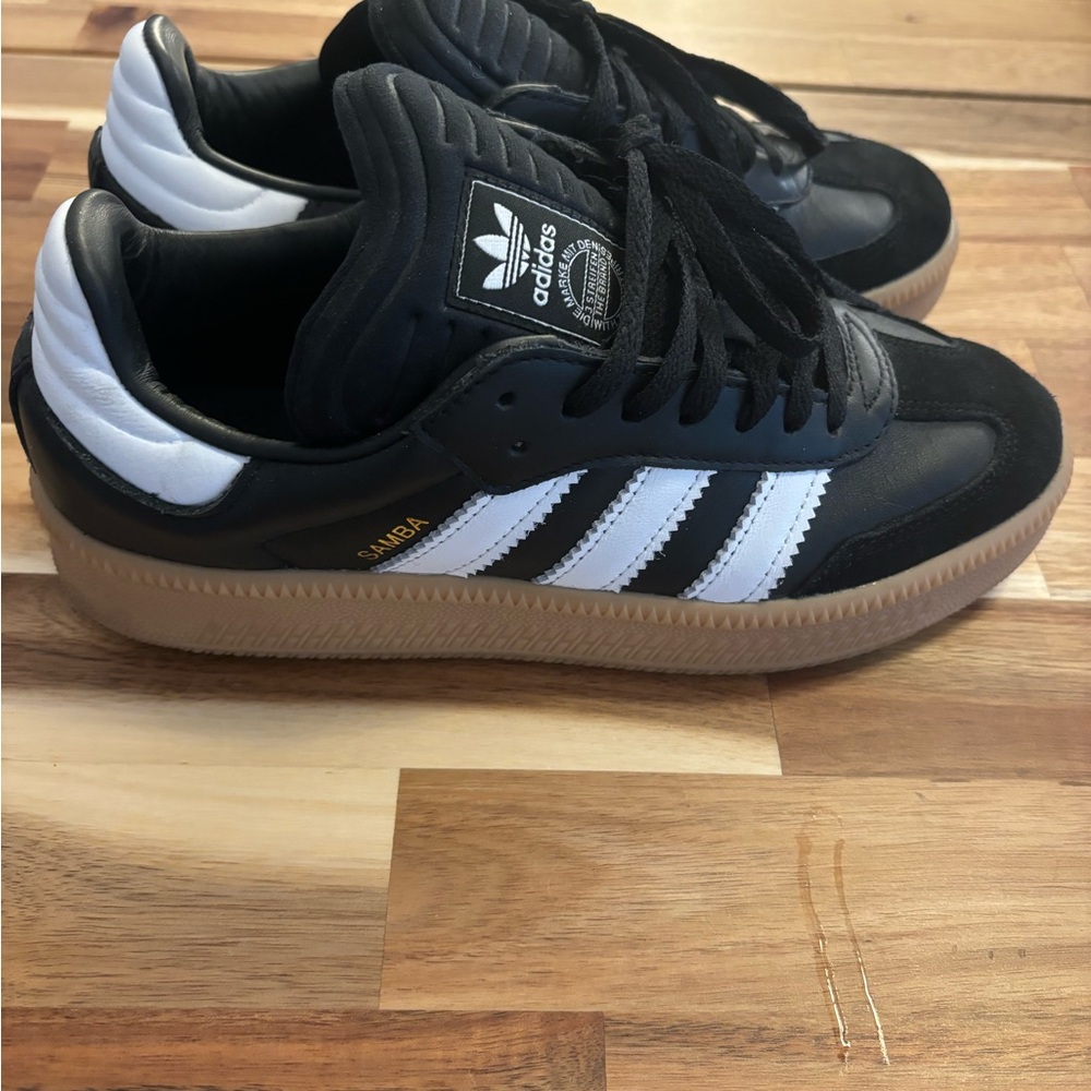 Adidas Samba XLG Black and White Shoes with Gum Sole